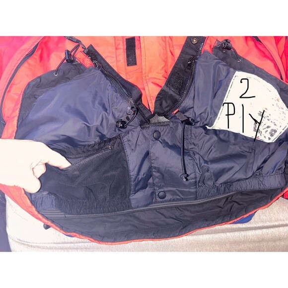 VINTAGE MARMOT MENS GORE-TEX SHELL SKI RAIN JACKET Red K2 Size Large - Picture 11 of 12